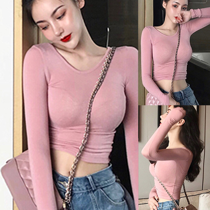 特价短款紧身上衣女