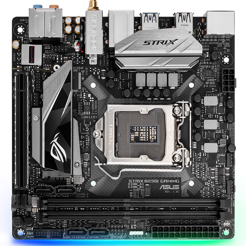 asus/华硕 strix b250i gaming 迷你itx电脑游戏主板 支持7500