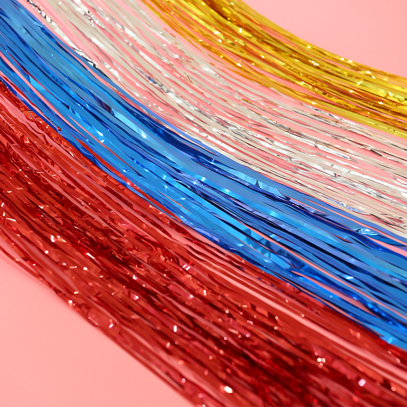 一折铝箔气球_结婚庆用品铝膜铝箔气球雨丝吊坠儿童生日派对婚房装饰