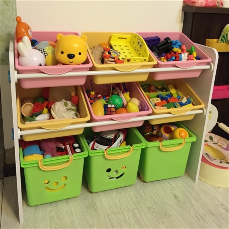 热销玩具整理柜 幼儿园_爱丽思儿童玩具收纳架储物柜 幼儿园玩具架