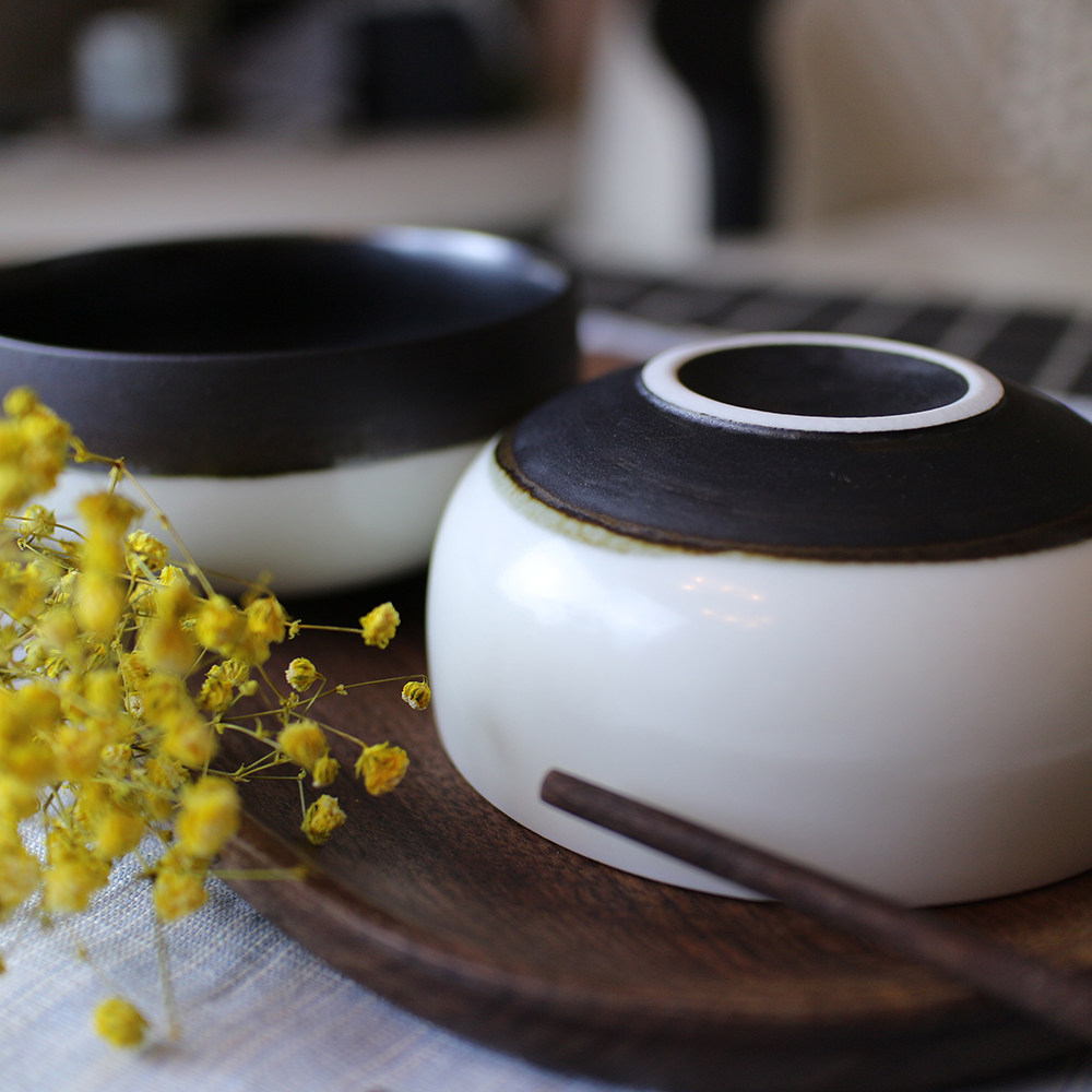 墨峦碗|飞形物饭碗餐具食器手工陶瓷碗原创设计家居景德镇制