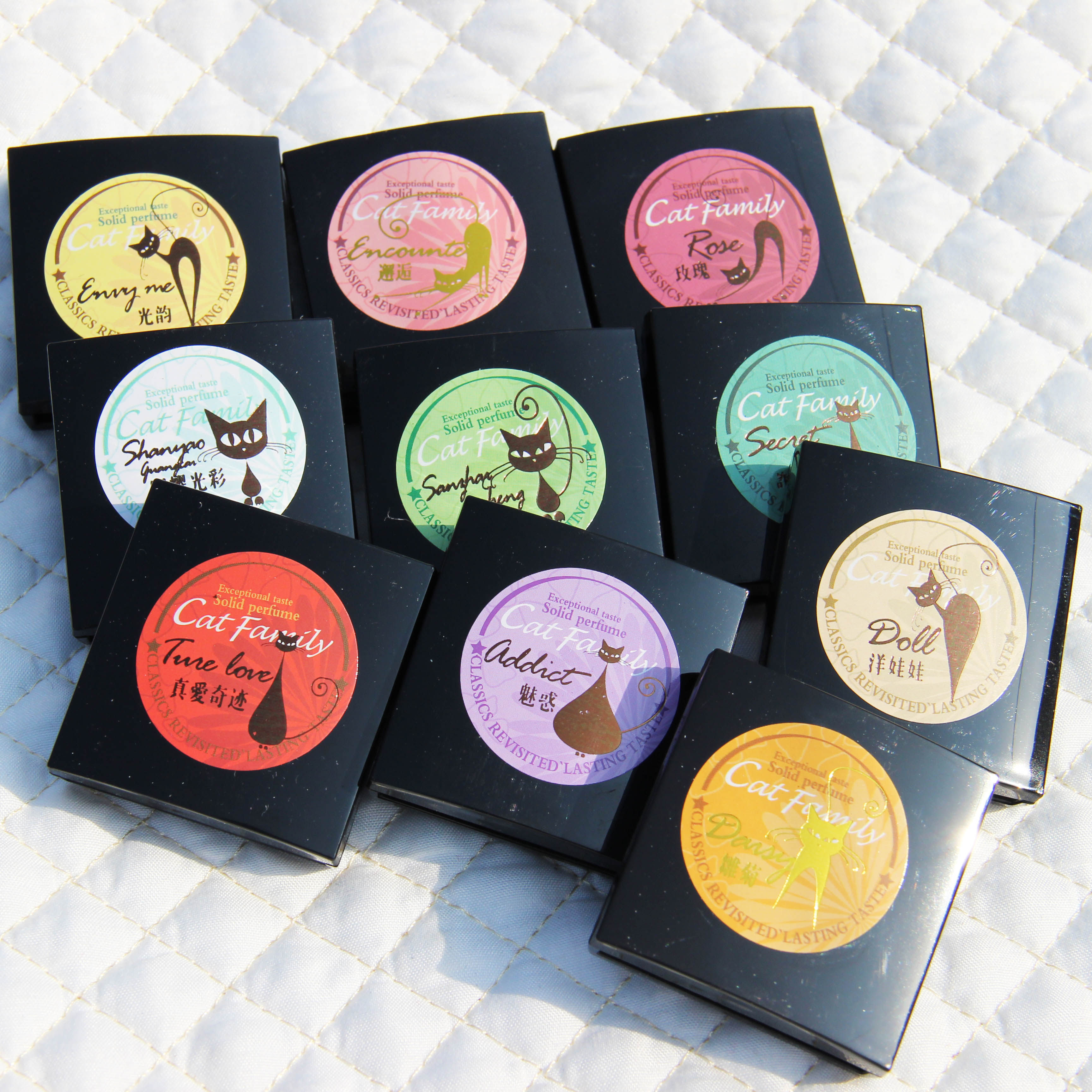 热销香水膏 固体 女_厦门鼓浪屿猫族固体香水女士香水女士持久淡香