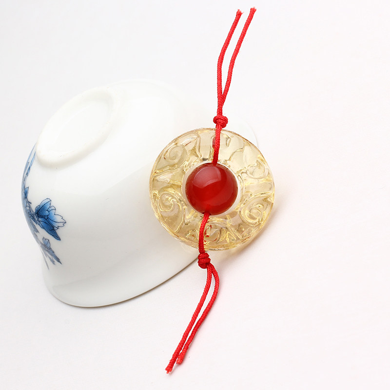 一折背云配饰_白水晶十八子平安扣背云 清宫18子念珠 朝珠配饰配件 古