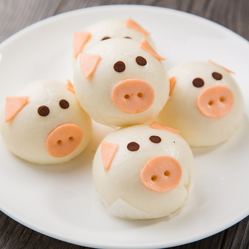 【天猫超市】思念中华面点猪猪蜜香红豆包300g