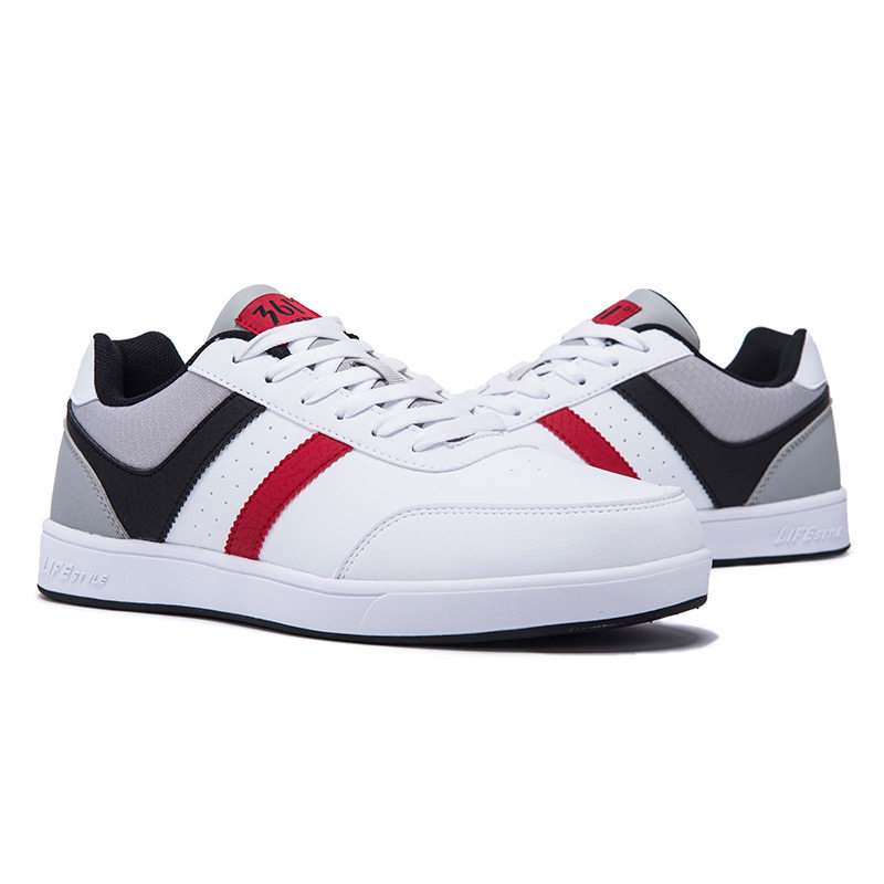 361男鞋板鞋2017秋季新品学生小白鞋361度轻便软底白色运动鞋防滑