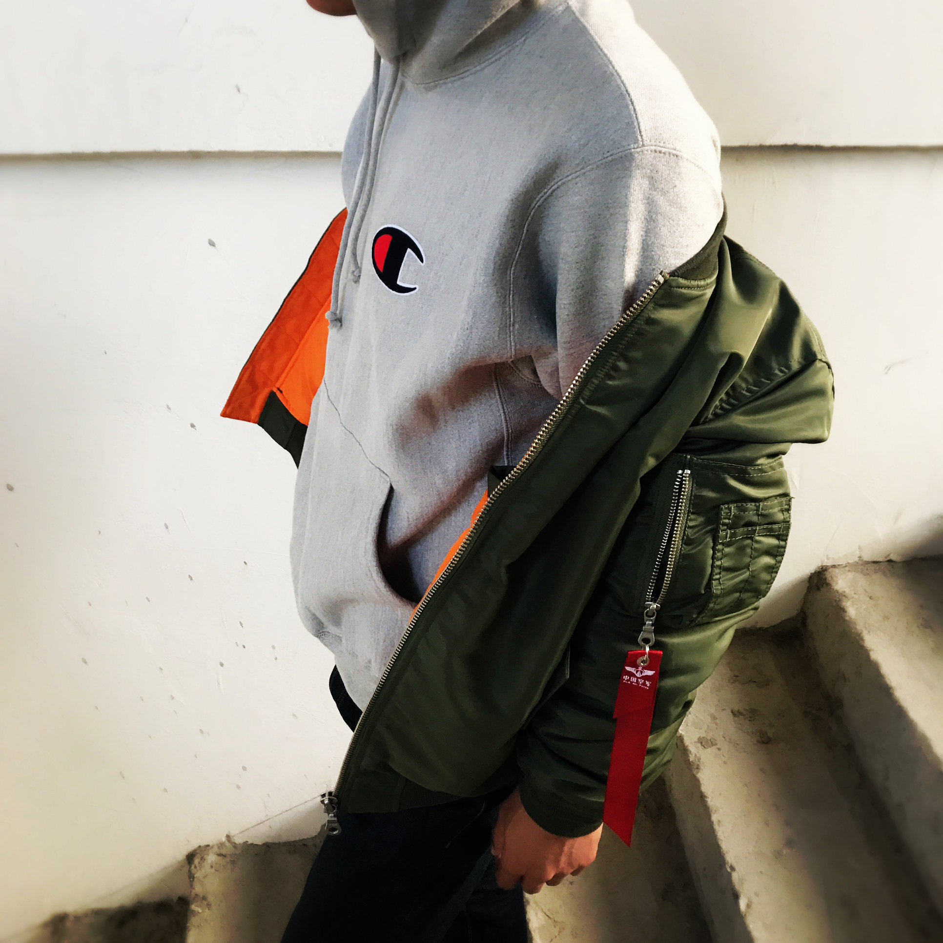 champion冠军宽松卫衣美版连帽刺绣美国正品oversize街头潮牌