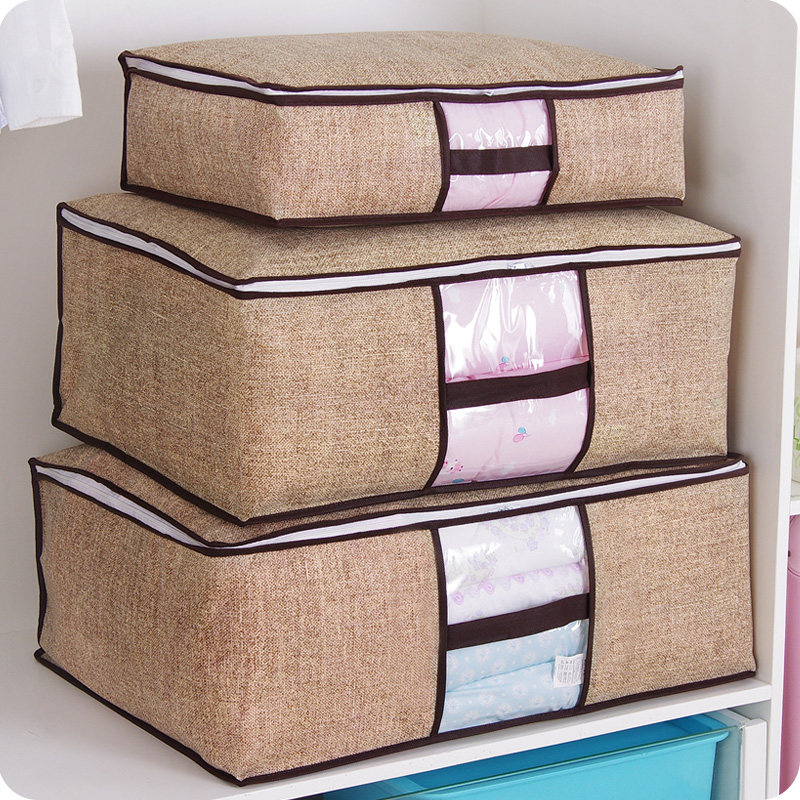 优思居 无纺布棉被收纳袋防尘袋 搬家袋子 大号衣物防潮整理袋