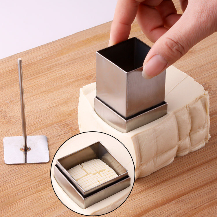 优质不锈钢菊花豆腐刀模具 豆腐切丝模具 创意盘饰 文思豆腐模具