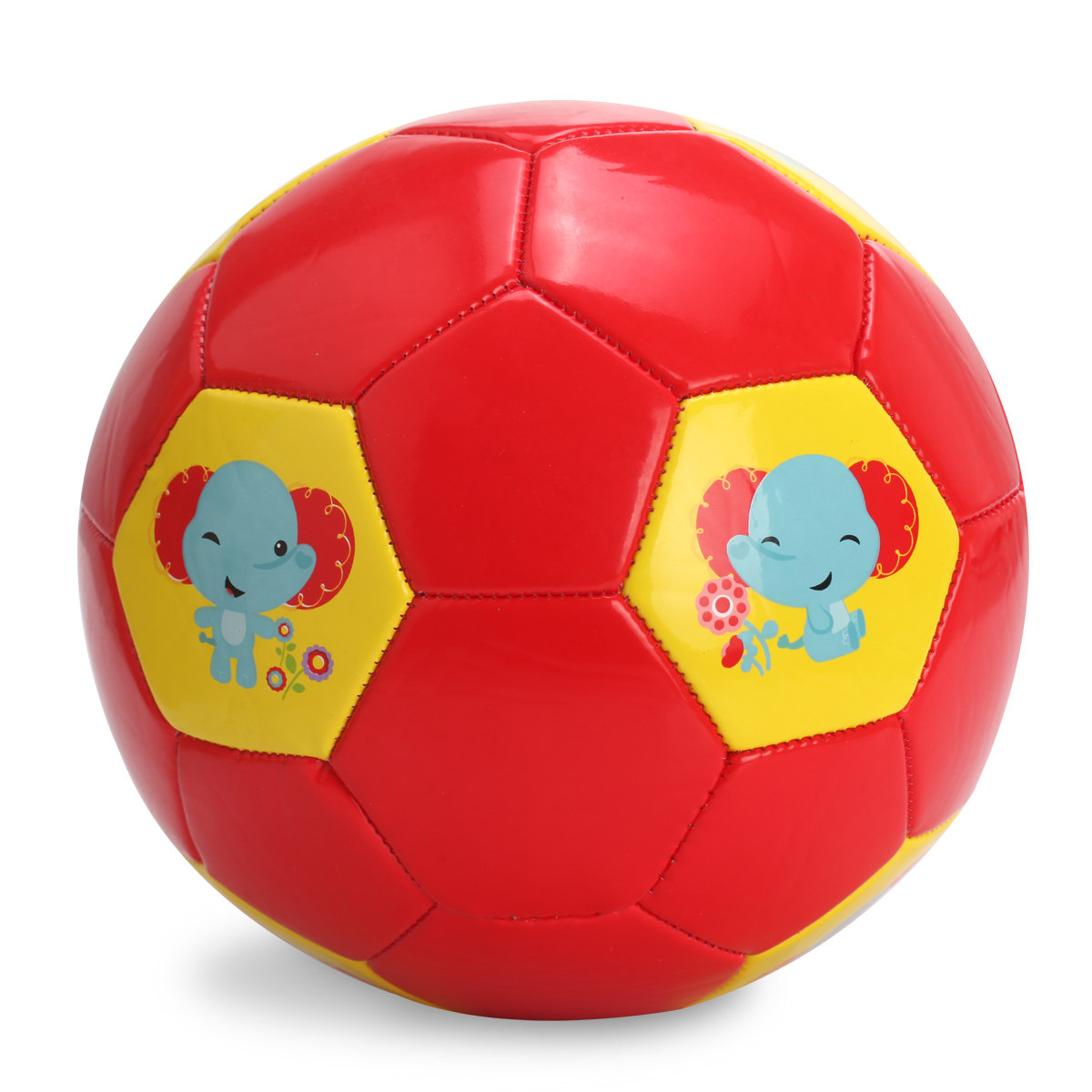 费雪 儿童足球可爱动物图案加厚耐磨宝宝皮球训练幼儿园宝宝玩具