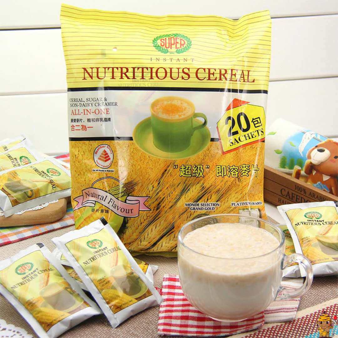 燕麦牛奶_新加坡super超级麦片牛奶燕麦片营养早餐600g 30克*20小包
