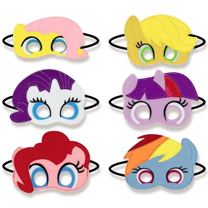 pony小马宝莉生日派对毛毡面具六件套装 little 美国购回现货my