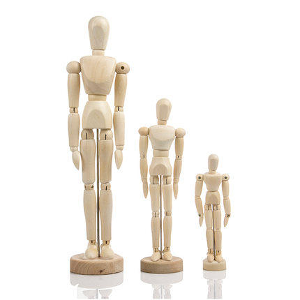 木头人关节玩偶人偶人体模型玩具实木制作素描速写实物