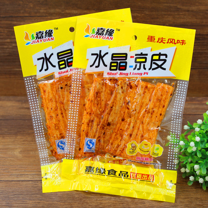 面筋凉皮_麻辣零食小吃素食辣条经典小面筋 佳缘水晶凉皮26g优惠券