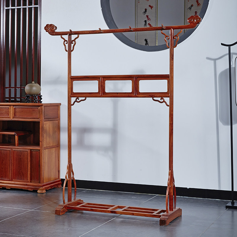 贡艺名居红木中式衣架gyxy22