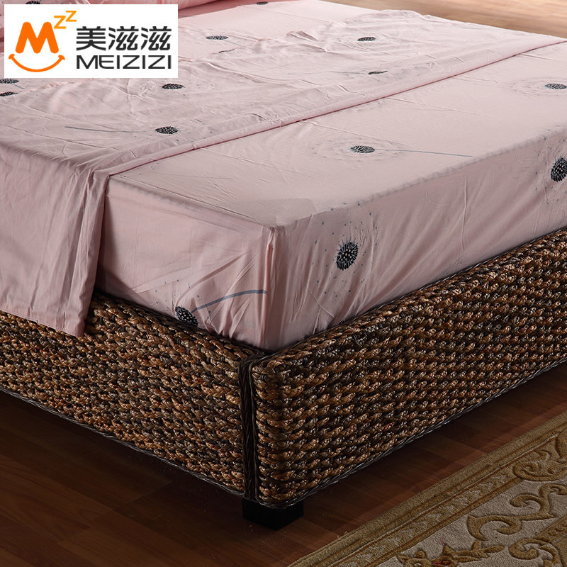 美滋滋家具藤编床hb2hc903236