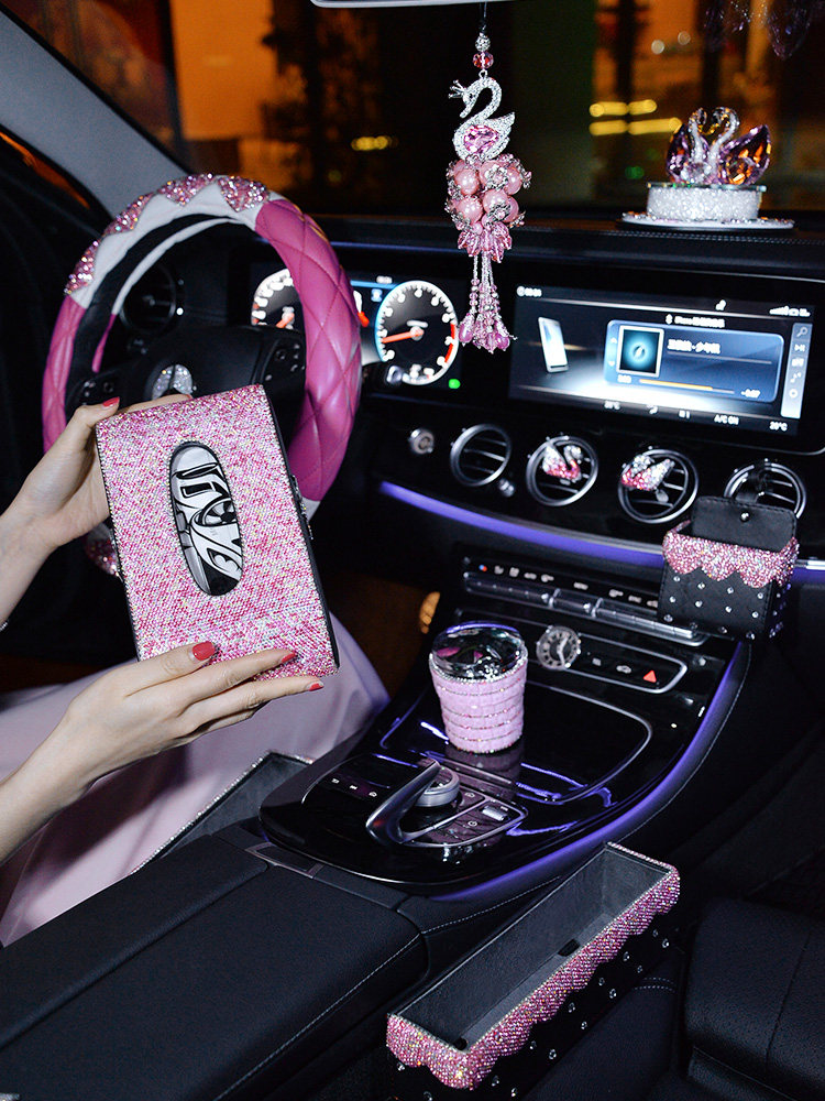 汽车摆件 漂亮内饰_新款镶钻车内装饰饰品摆件汽车用品创意个性大全