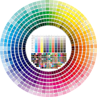 数码印花颜色参照样色差对比辅助实样布料包邮cmyk色卡