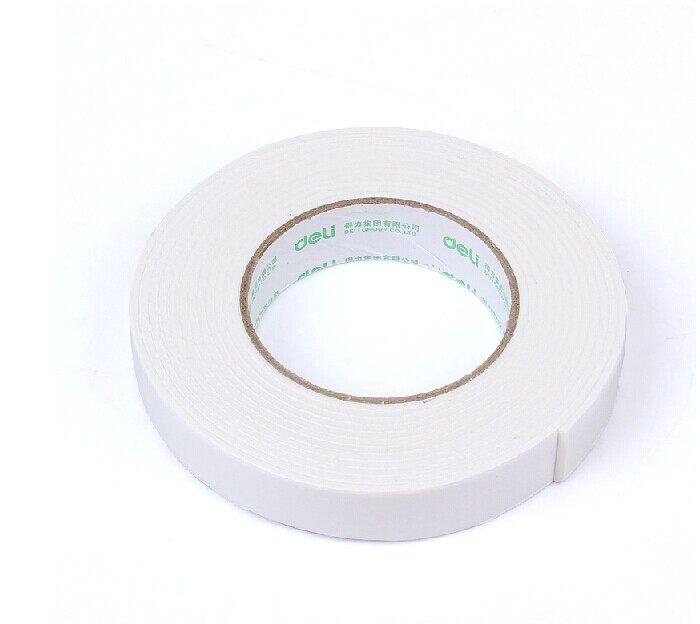 得力30412 双面泡沫胶 海绵胶 厚双面胶泡沫胶 24mm*2.5mm*5y