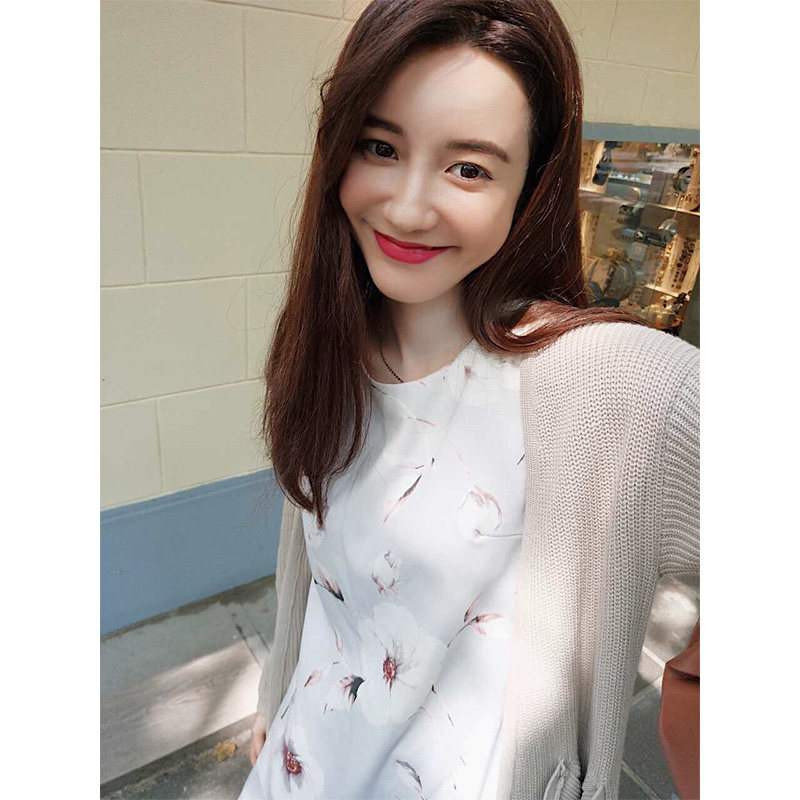 无袖连衣裙女夏张大奕jupevendue2017新款韩版显瘦百搭潮气质中裙