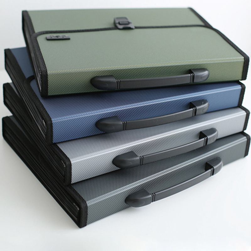 得力A4风琴包多层文件夹学生试卷商务多层文