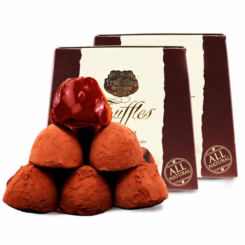 两盒乔慕进口truffle原味松露巧克力礼盒装1kg情人节(代可可脂)