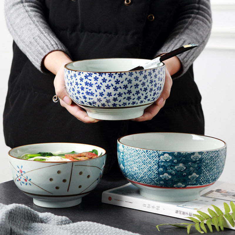 景德镇6英寸7大面碗景德镇陶瓷餐具大汤碗泡面碗拉面碗沙拉碗菜碗