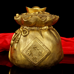 招财聚财钱袋摆件存储钱罐工艺饰品创意礼品存钱罐工艺品