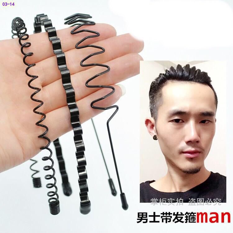 发箍 男大_男士发箍头箍潮韩国油头型男运动发夹大背头发带女洗脸波浪
