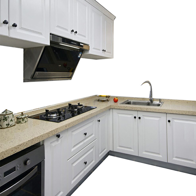 红家 上海整体橱柜定制 定做防潮石英石生态模压门板实木厨柜订做