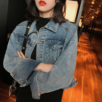 早春牛仔外套女短款宽松韩版2019新款春秋装休闲百搭流行牛仔上衣