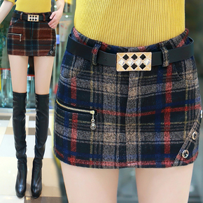 毛呢短裤裙裤冬季