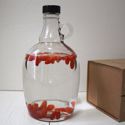 酿酒玻璃瓶大号加州红酒泡酒瓶子密封罐药酒果酒瓶葡萄酒自酿容器