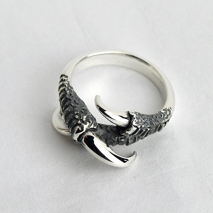 纯银戒指男 泰国