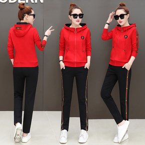 正品牌团购运动套装女春秋一套装2018时尚修