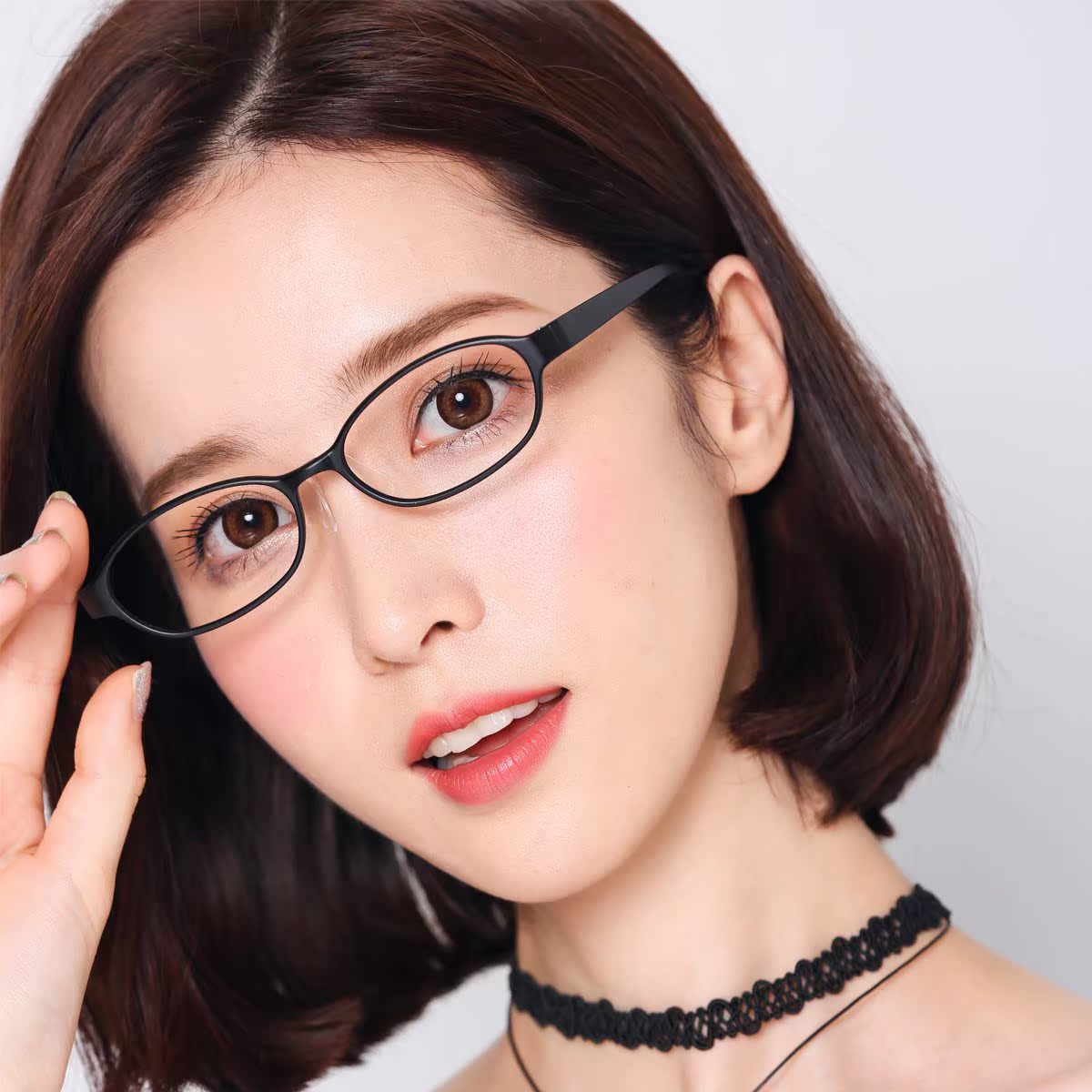 60 男女韩版高度近视眼镜架文艺眼镜框潮复古小脸抖音眼镜圆脸平光镜