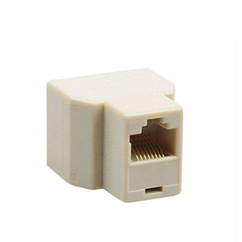 网线三通头网通头rj45网络三通头网线连接器网线1分2转接器10/0.