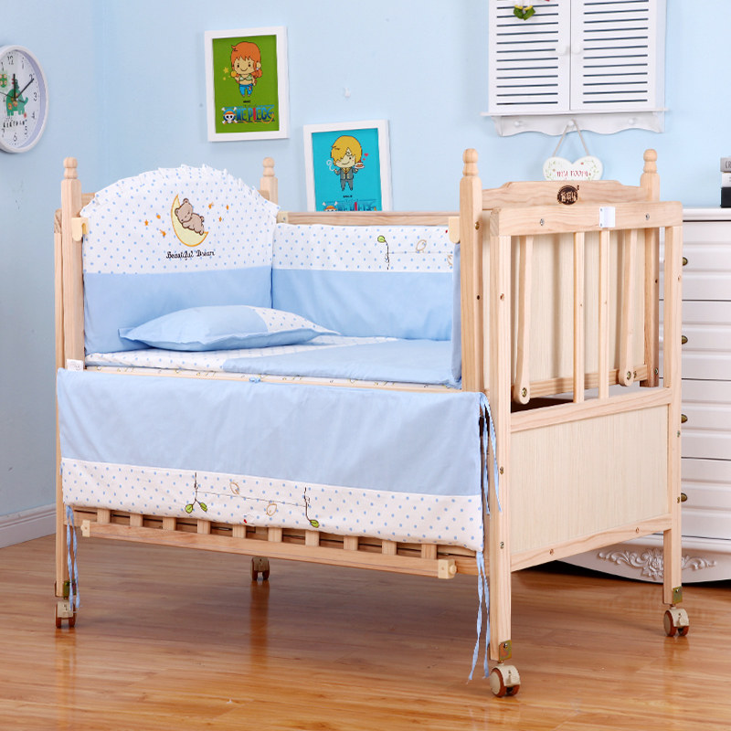 摇啊摇电动婴儿床实木无漆智能自动摇床新生儿童宝宝多功能摇篮床