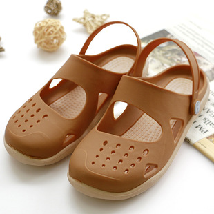 温突越南橡胶凉鞋户外休闲淑女秋夏2019新款耐磨防滑凉拖鞋硅胶鞋