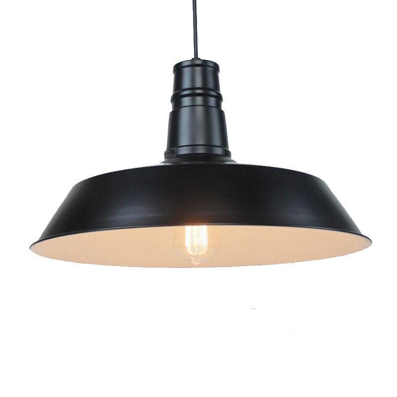 美式loft复古工业风吊灯酒吧吧台咖啡厅餐厅火锅店铁艺单头锅盖灯