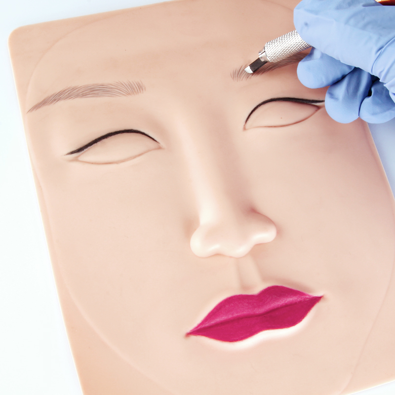 纹绣硅胶立体眉眼唇练习皮仿真皮假皮练眉皮半永久初学者纹绣用品