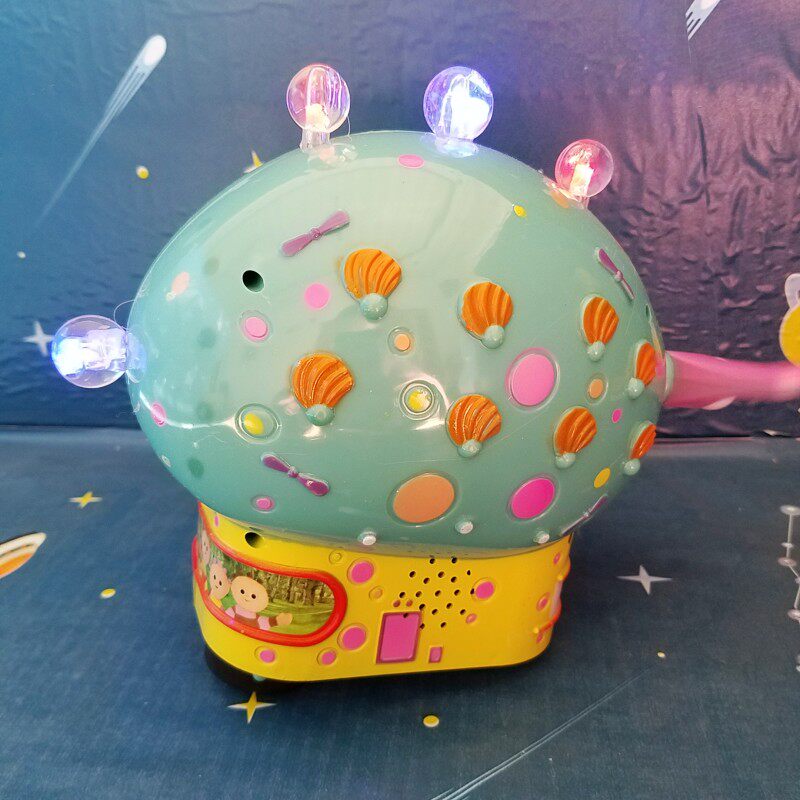 包邮花圆宝宝叮叮车花园飞飞鱼带灯光音乐电动万向轮飞飞鱼玩具车