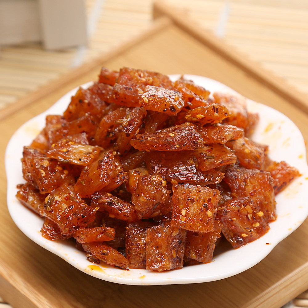 大小姐零食店小吃素食麻辣朱志远手撕牛板筋辣条126g麻辣零食优惠券