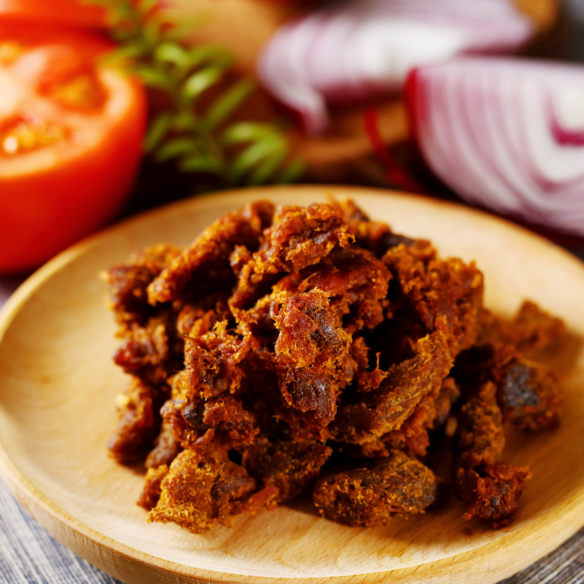 香港华园沙爹牛肉粒50g原装港版 咖喱香辣牛肉