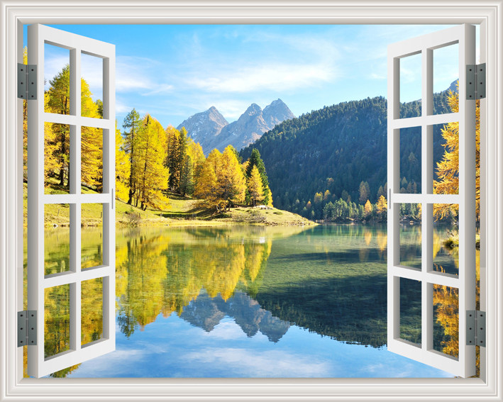 仿真窗户贴纸 3d立体