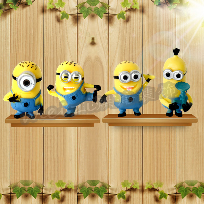 神偷奶爸 小黄人公仔摆件 礼品装饰 4个一套优惠券