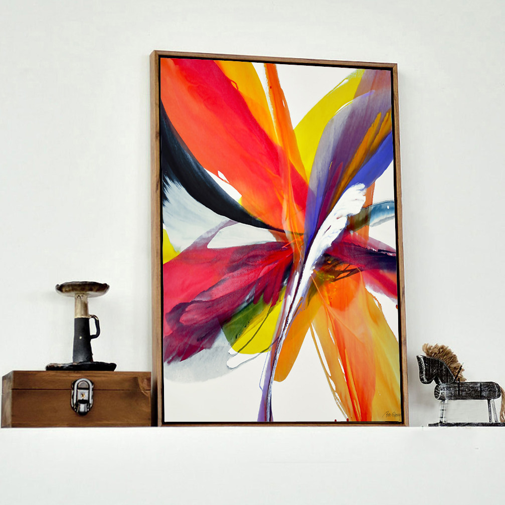 现代客厅大型装饰画抽象油画酒店餐厅横版巨幅挂画艺术