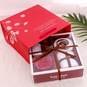 创意蛋糕毛巾礼盒