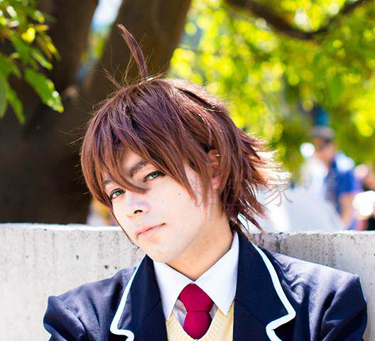 cos假发富樫勇太中二病也要谈恋爱反翘呆毛暖棕