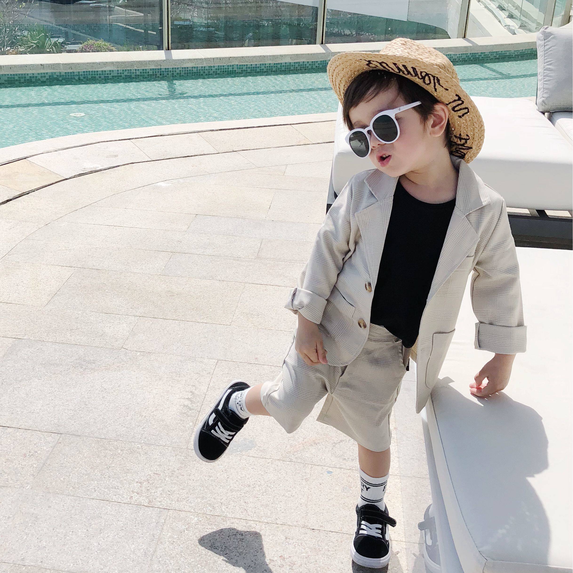 小森家重磅推荐 儿童西服套装2018春夏新款男童