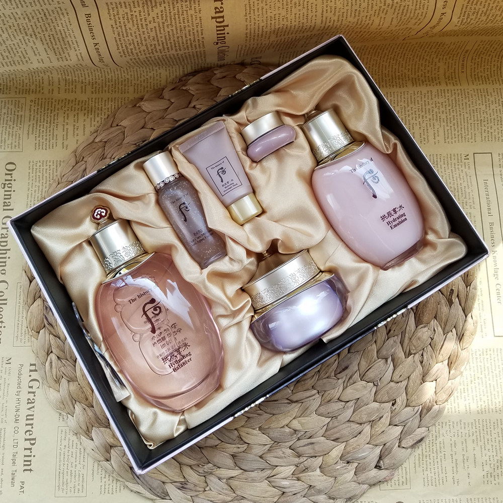 后水妍套盒 保湿_韩国whoo/后 水妍礼盒水乳霜三件套盒 礼盒套装 保湿